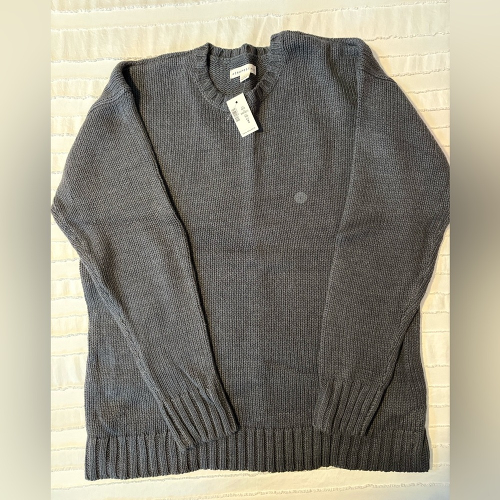 Aeropostale gray knit sweater